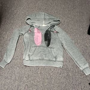 Roxy feather hoodie--fits like XS/S